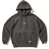 "KEEP WARM" Washed Hoodie